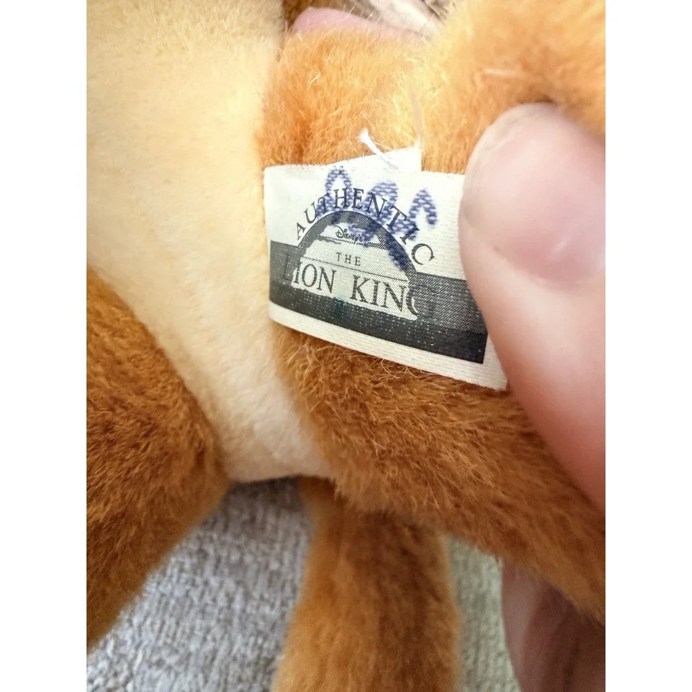 1993 Mattel Authentic Disney Lion King Adult SIMBA Medium Plush Stuffed Toy Lion